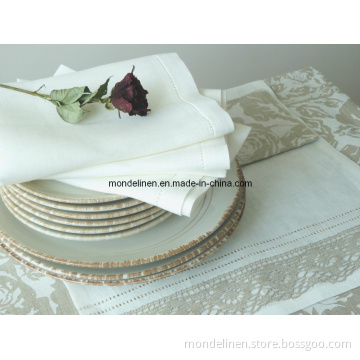 Luxury Pure Linen Napkin with Hemstitches (TN--003)